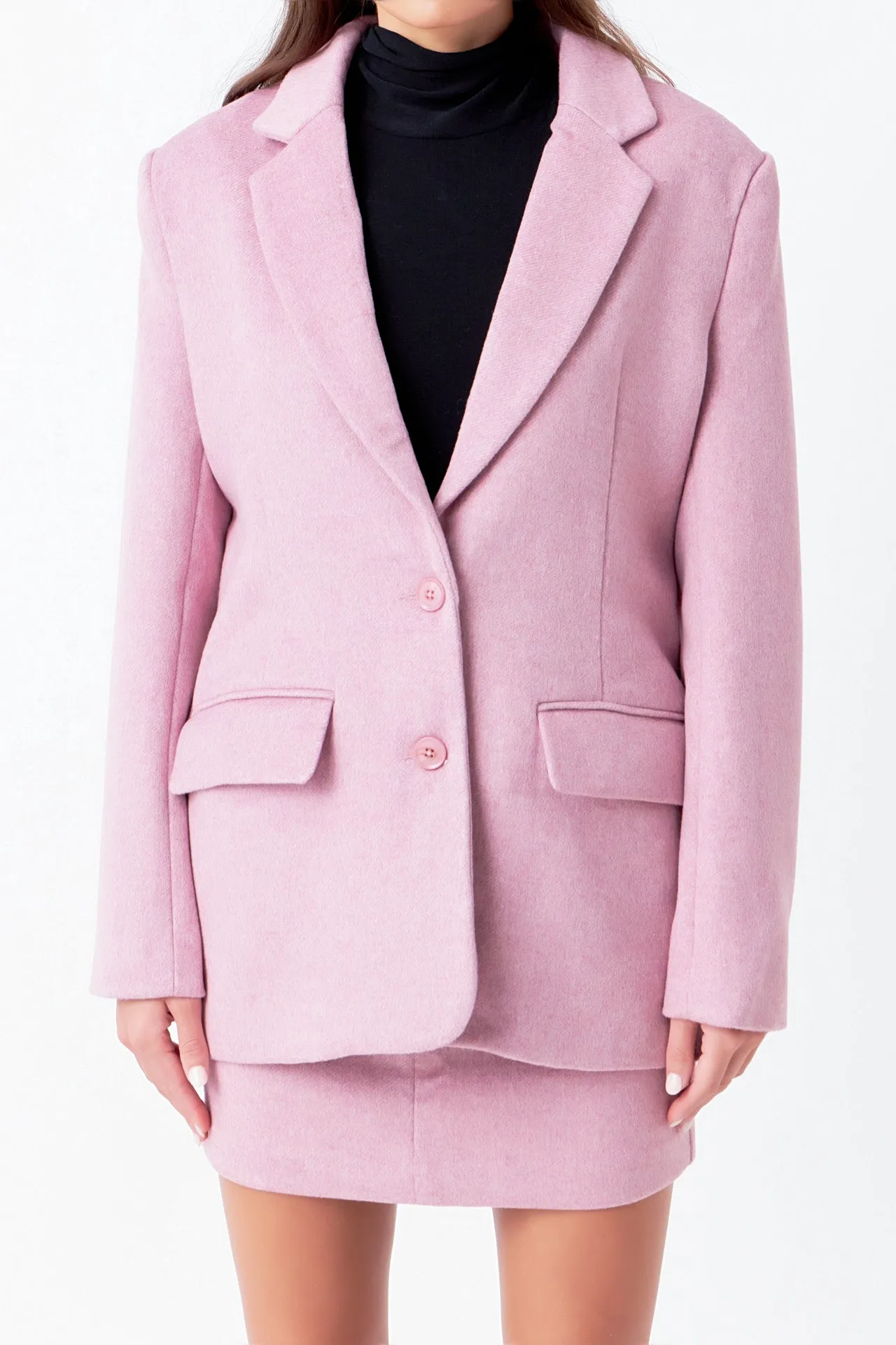 Wool Boxy Oversize Blazer