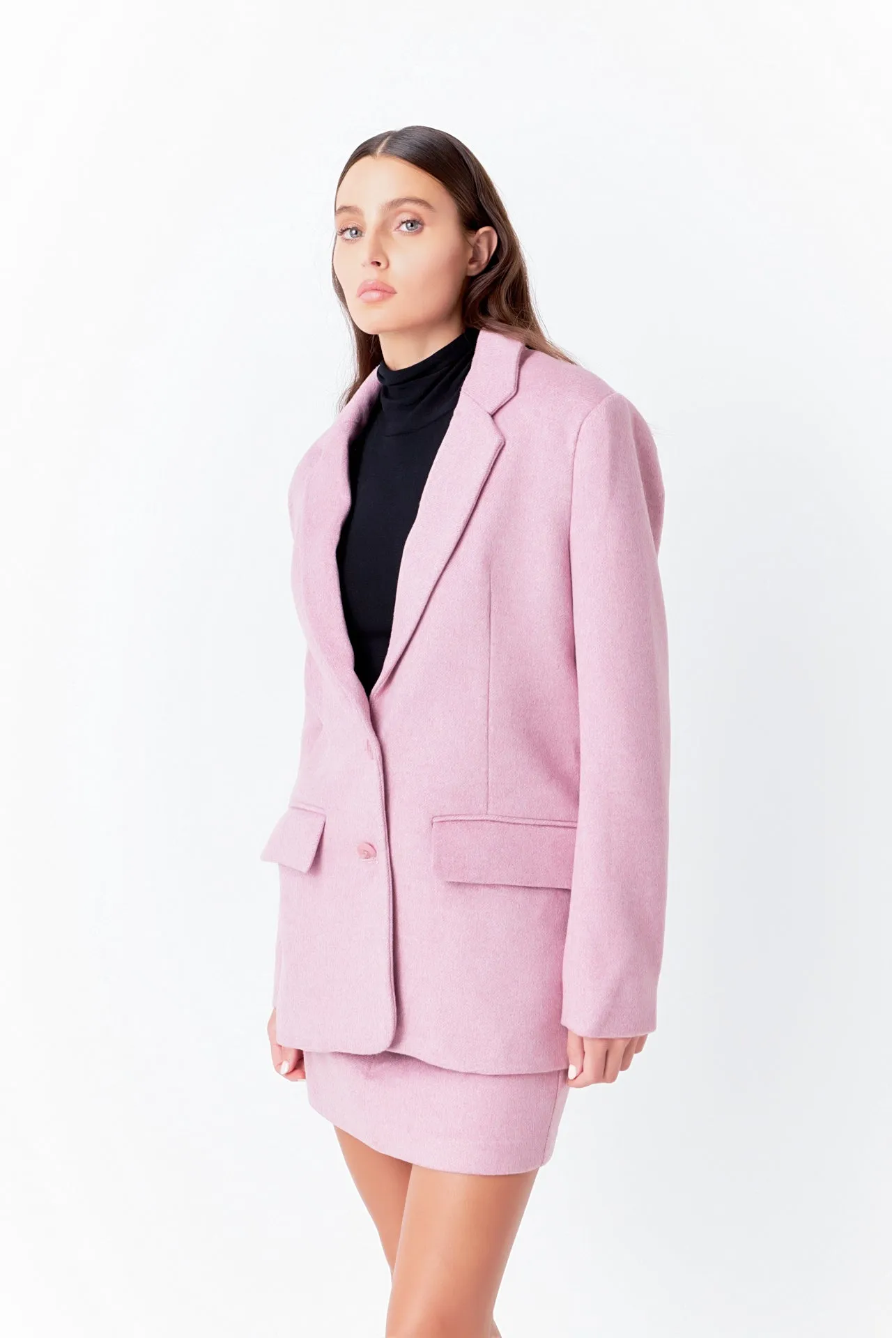 Wool Boxy Oversize Blazer