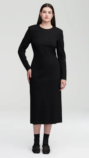 Work Dress in Ponte Jersey | Black